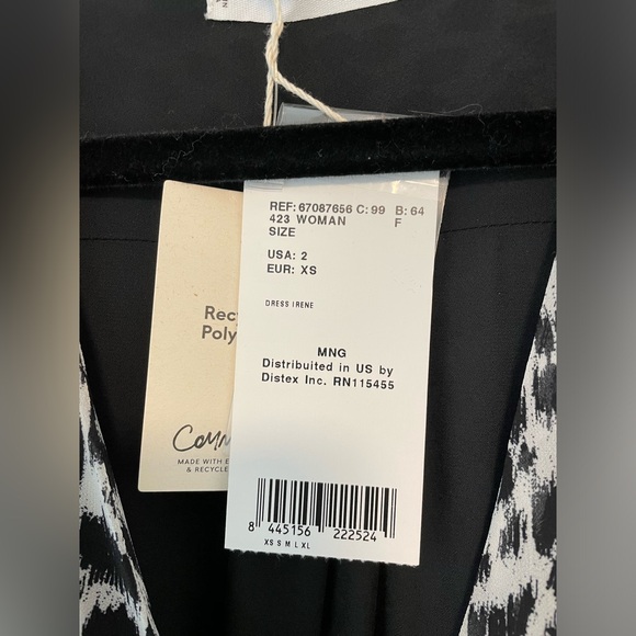 Mango Wrap Dress, Leopard Print, Size XS (US 2), NWT - Picture 9 of 10